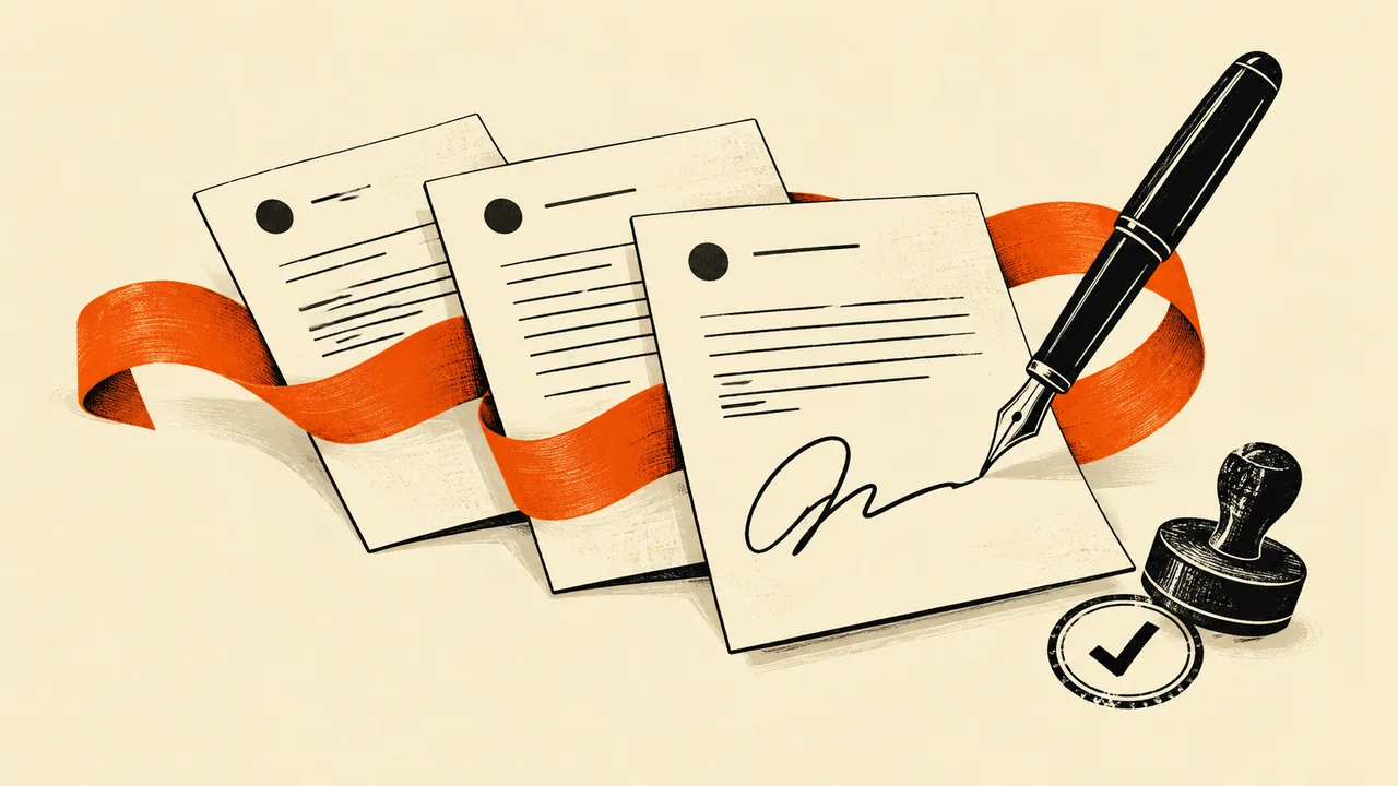 Three connected manifests and a pen record a grease waste transfer.